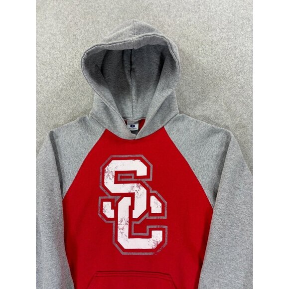 USC Trojans Holloway Campus Hoodie Sweatshirt (Men's Small) Red/Gray - Picture 2 of 12